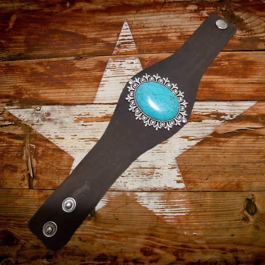 Turquoise snap bracelet