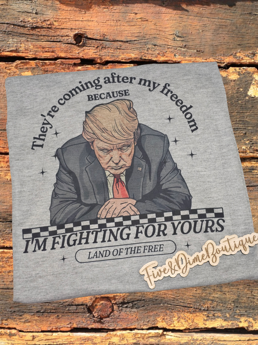 Trump Fighting For You sublimation Graphic tee