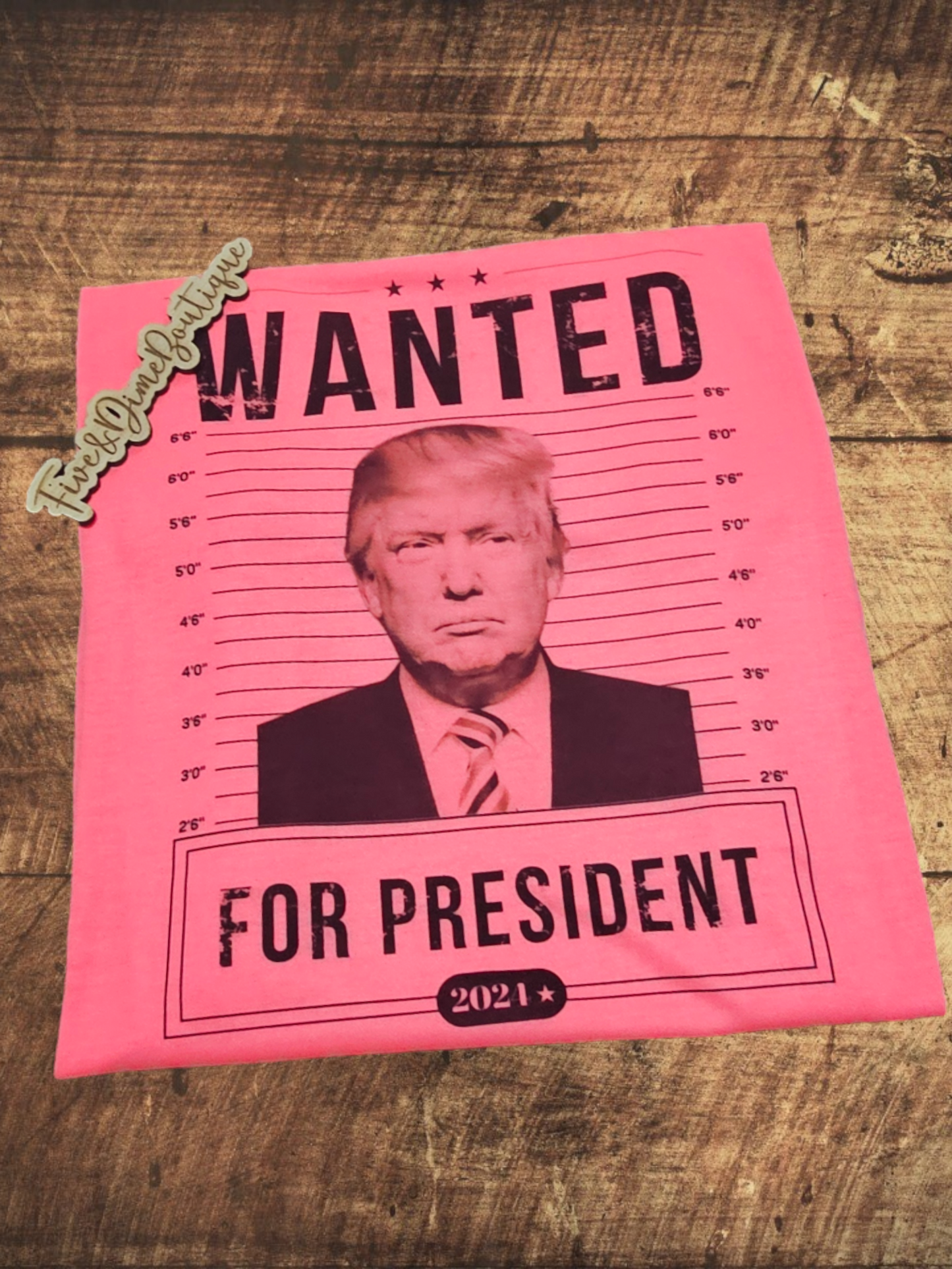 Wanted Trump 2024 for President Grapic Tee