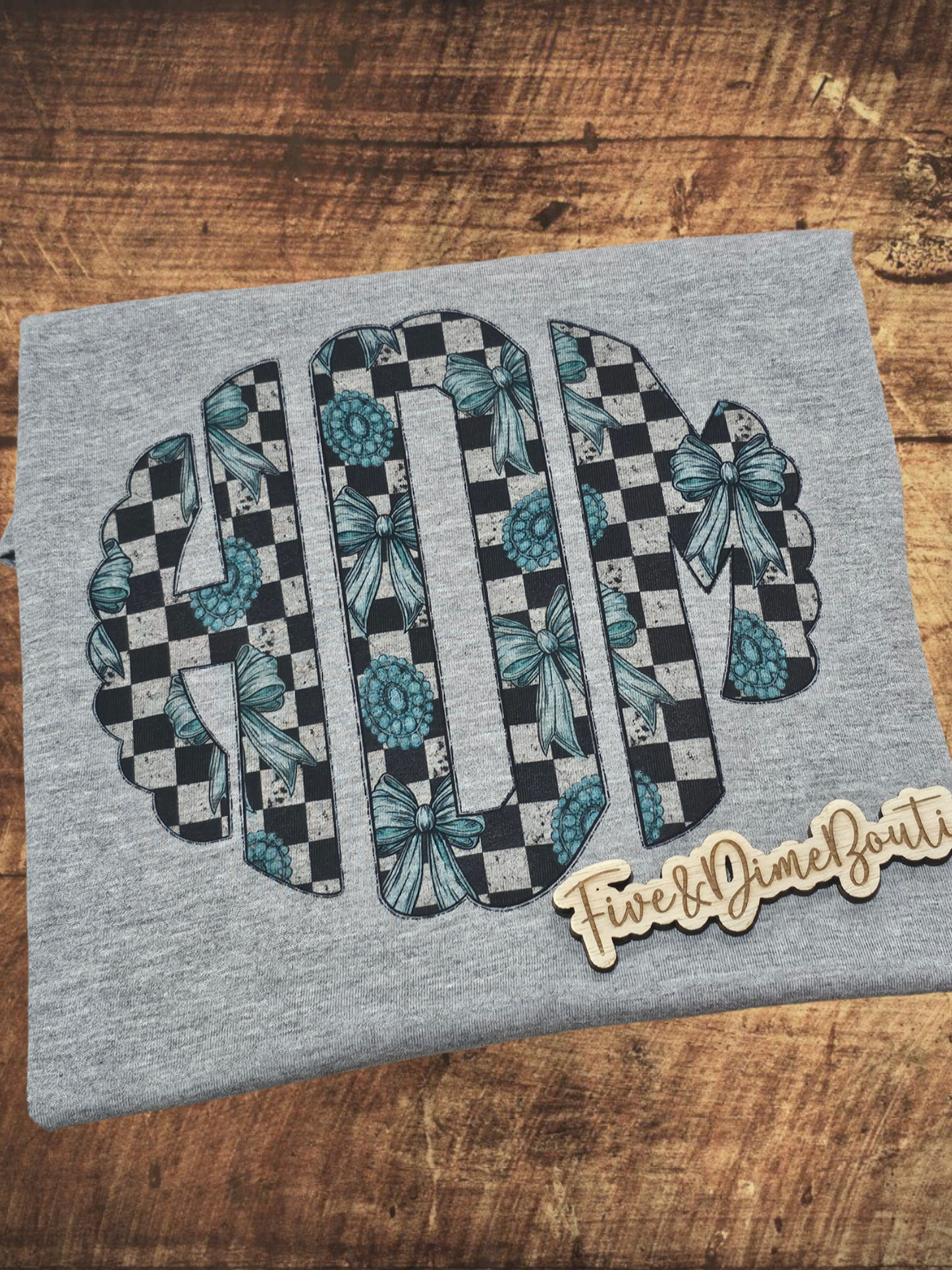 Turquoise Monogram Tee or Sweatshirt