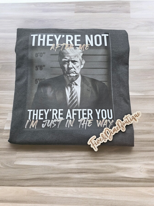 They're Not After Me Trump Comfort Color Tee