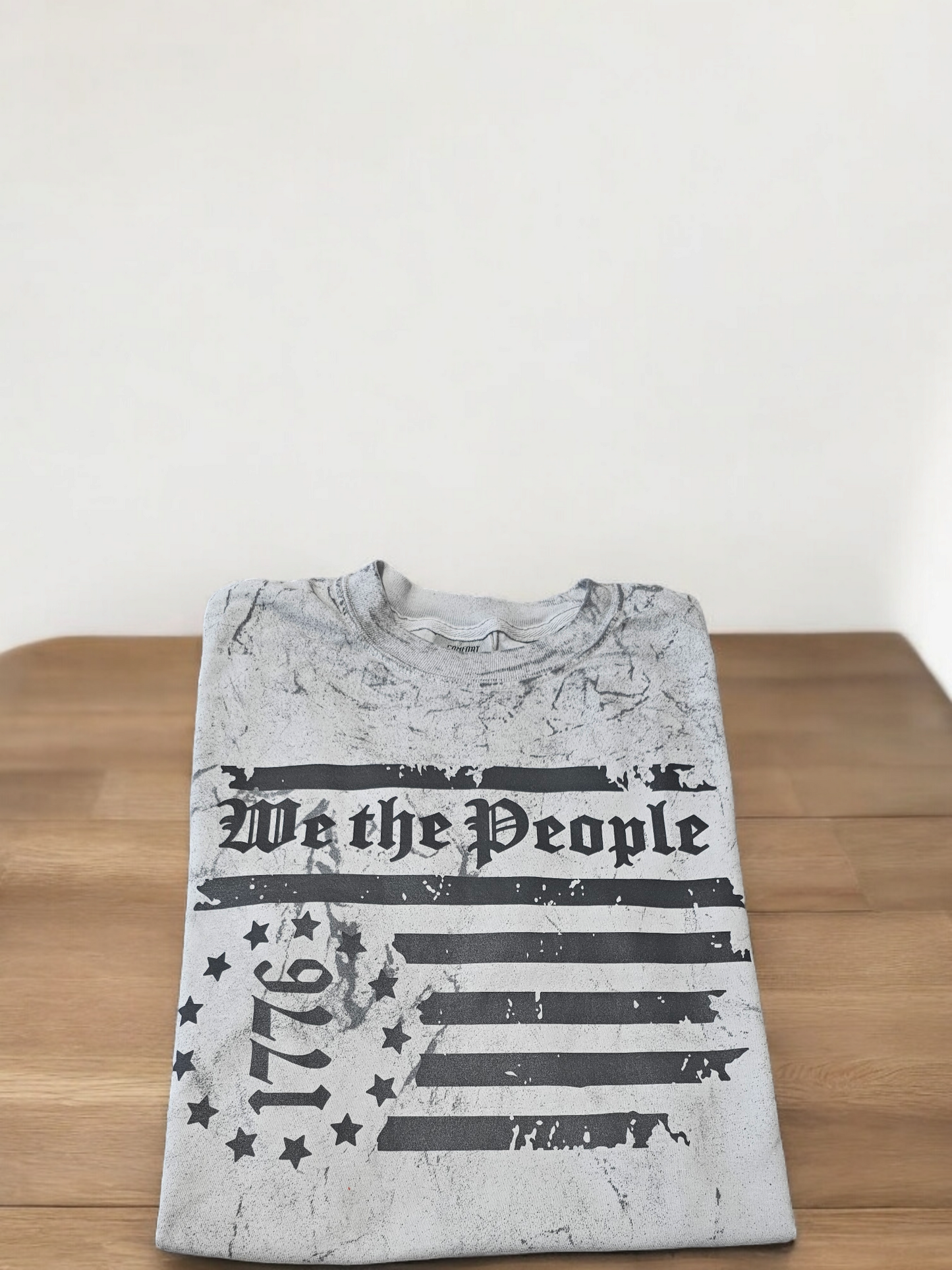 We the People 1776 on Comfort Color Swirl Tee