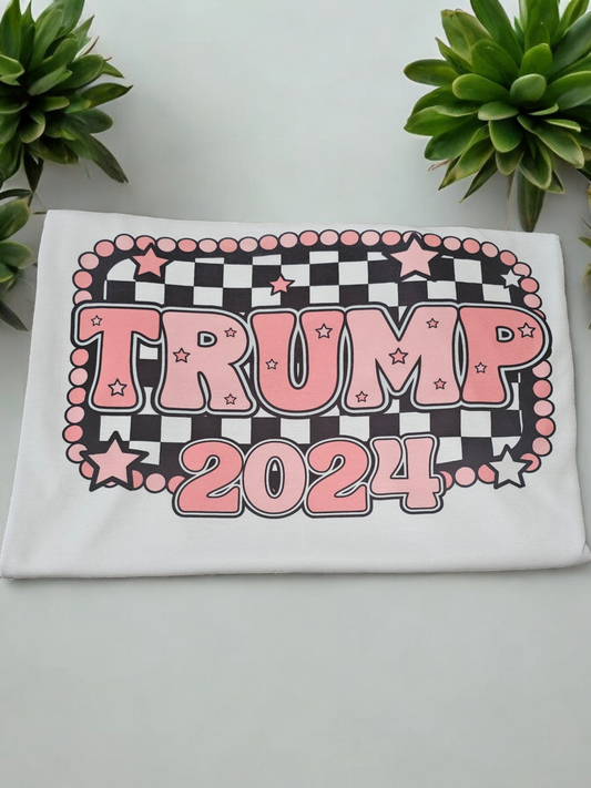 Trump 2024 Pink Graphic Tee