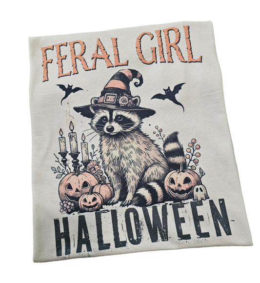 Feral Girl Halloween Graphic Tee