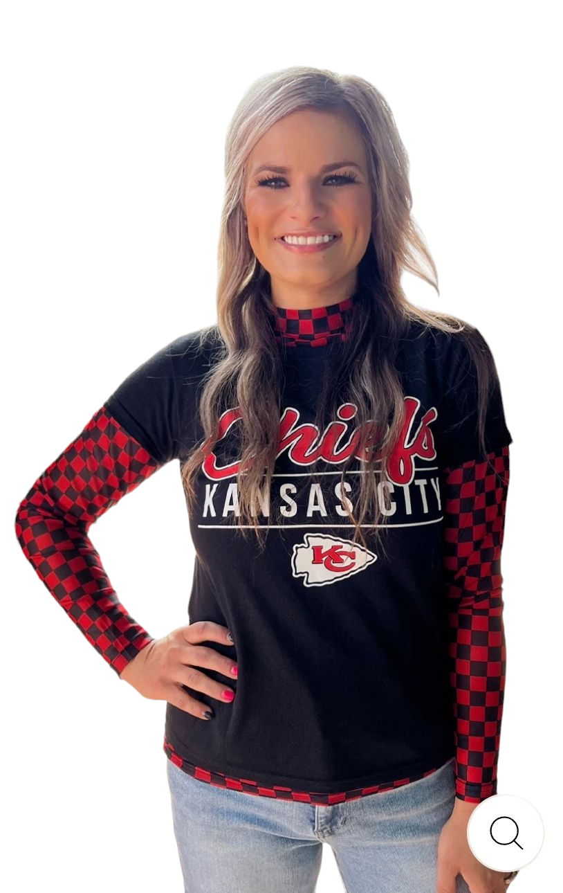 Pep Rally Mesh Top Red and Black