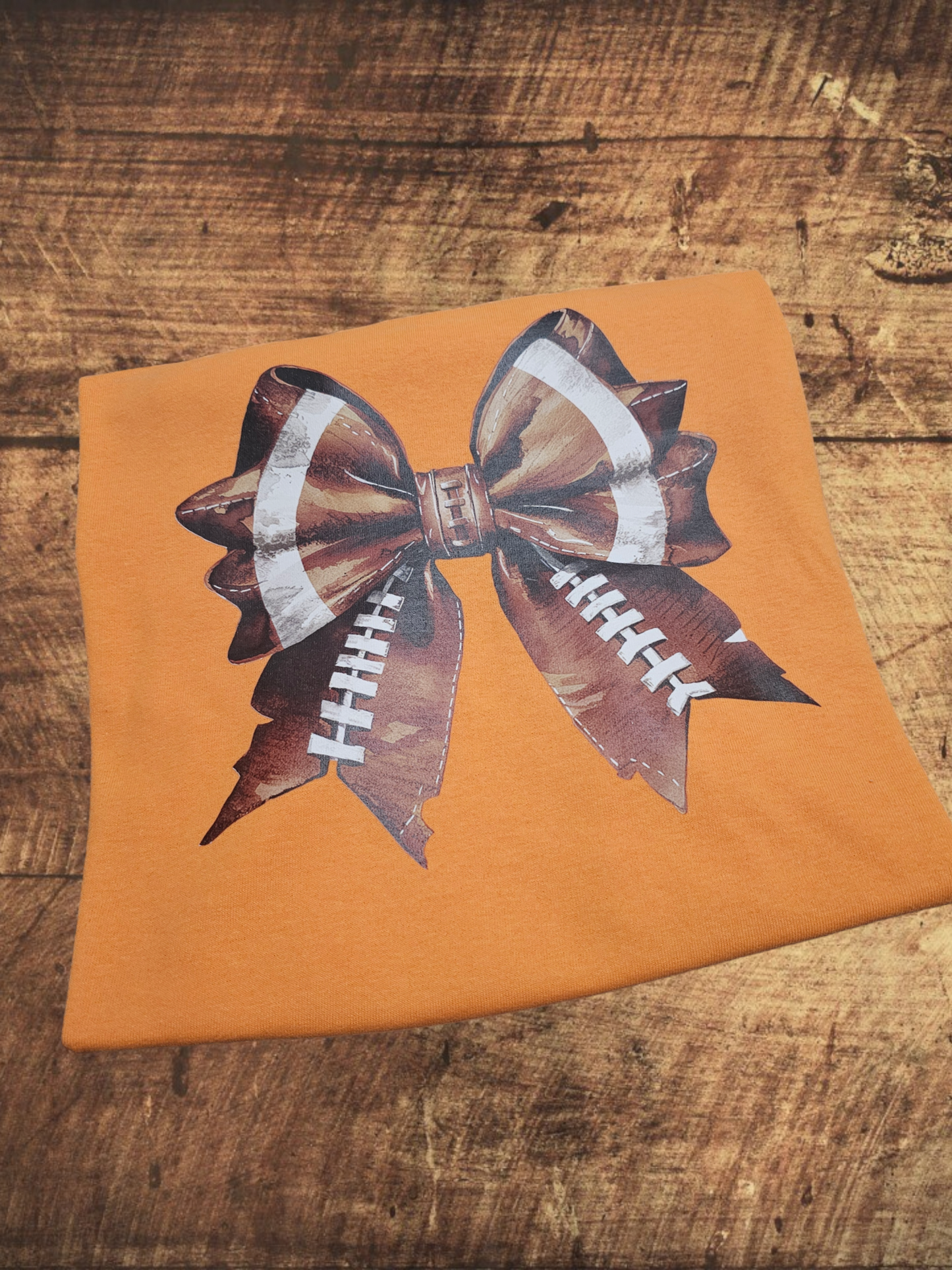 Football Bow Graphic Tee