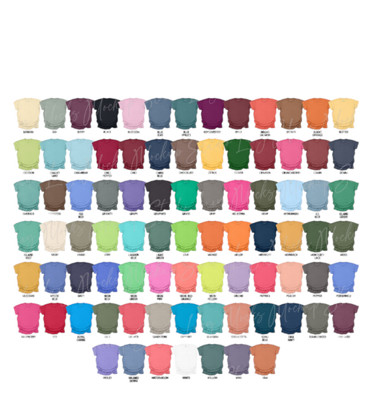 Build Your Own Tee Comfort Colors