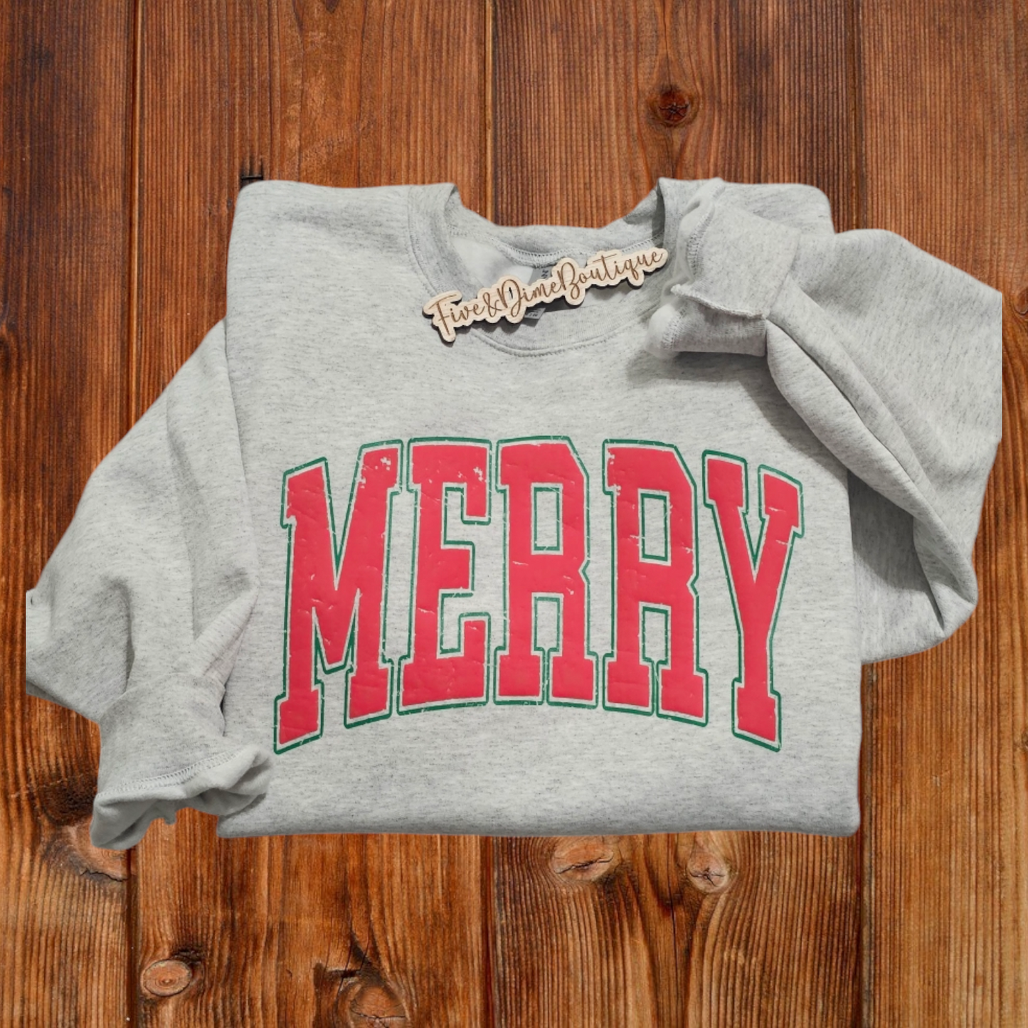 Merry Puff Print Sweatshirt