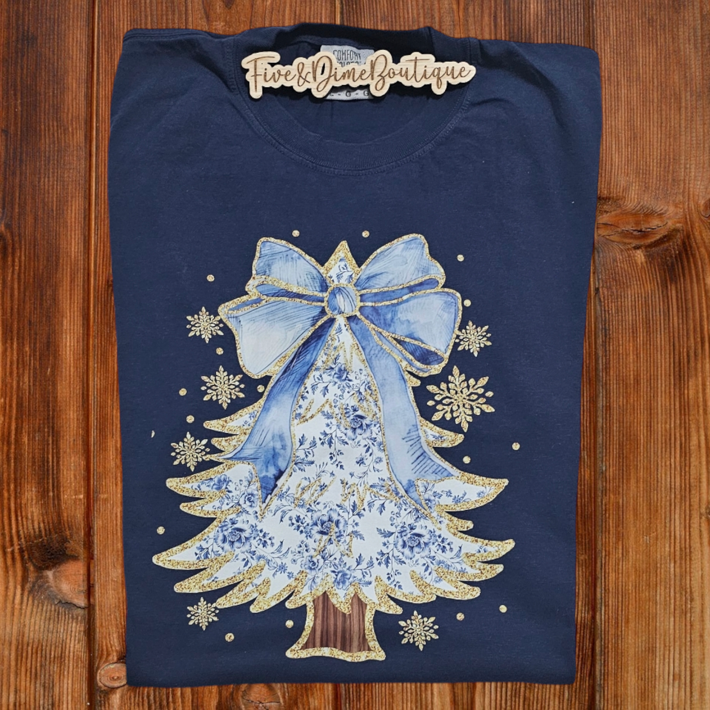 Blue Christmas Tree CC Tee