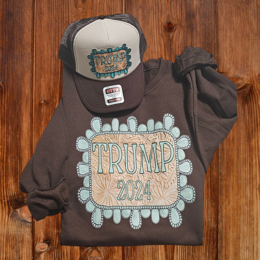 Trump 2024 Turquoise Sweatshirt