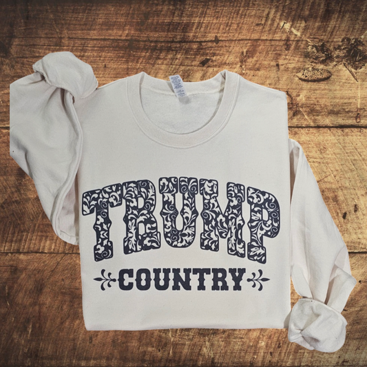 Trump Country Sublimation Grapic Tee or Sweatshirt