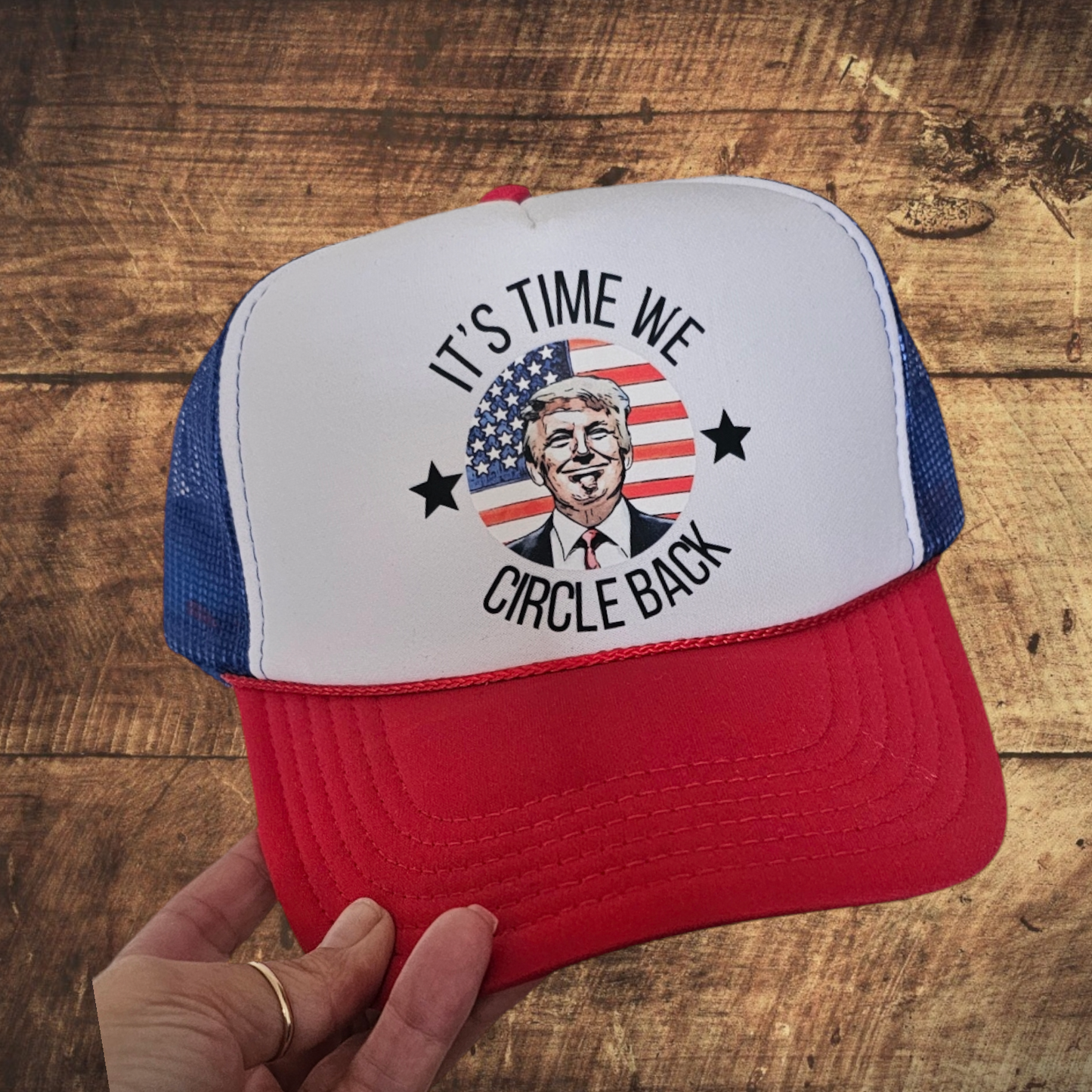 It's Time to Circle Back Trump Otto Trucker Hat