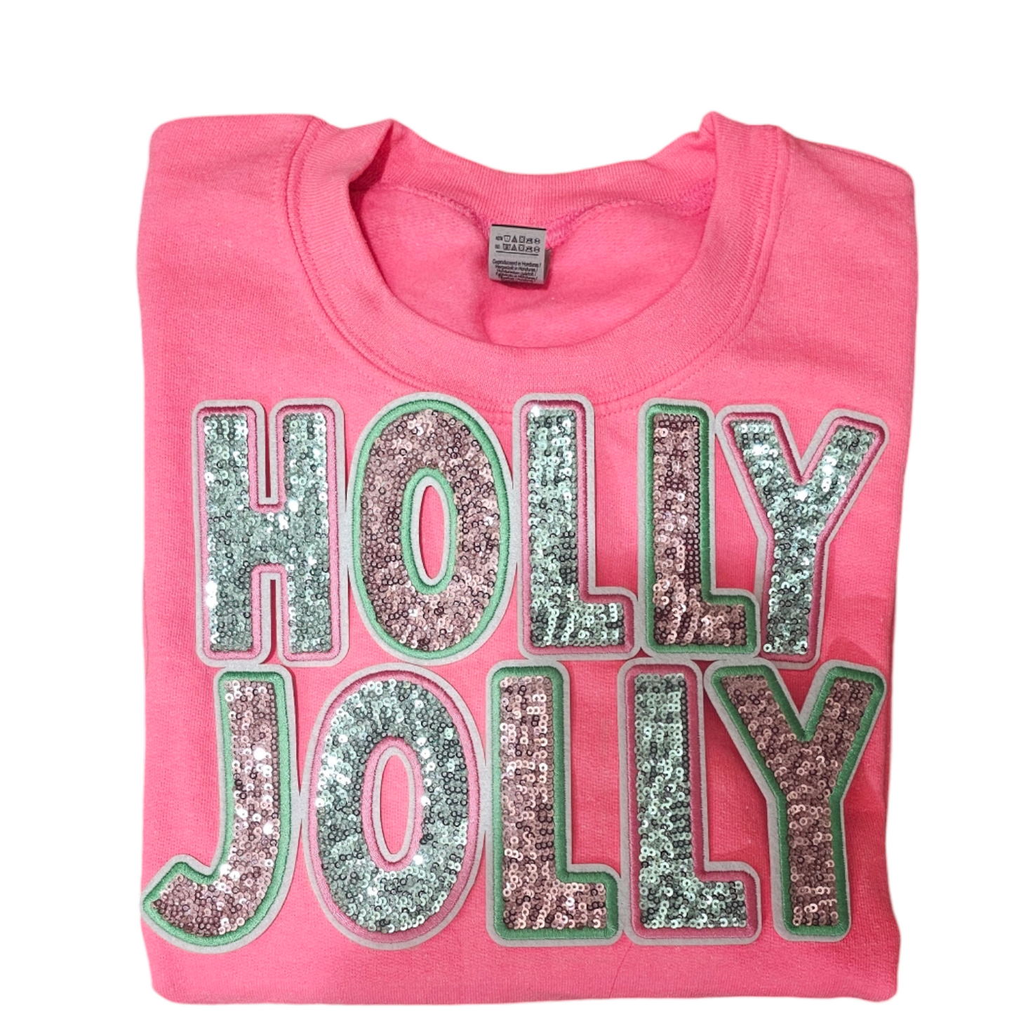 Holly Jolly Sequin Patch Sweatshirt