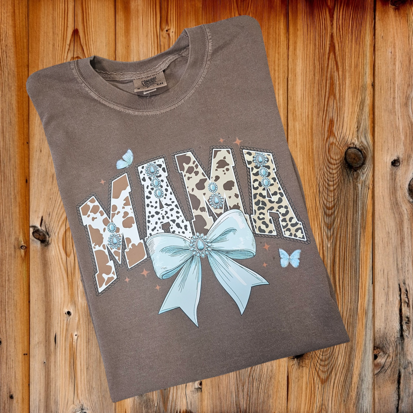 Mama Western Print Graphic Tee