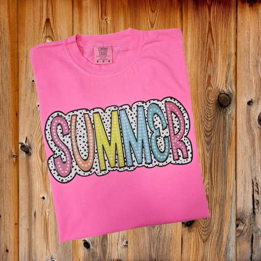 Summer Dalmation Print Graphic Tee