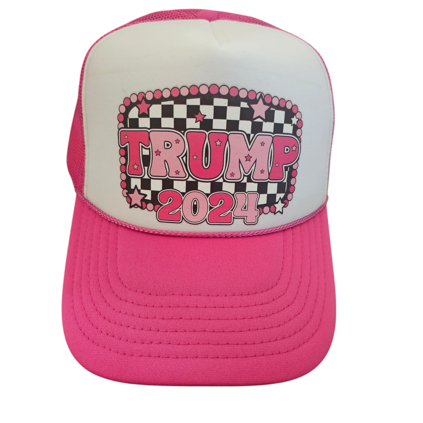 Trump 2024 Otto Pink and White Trucker Hat