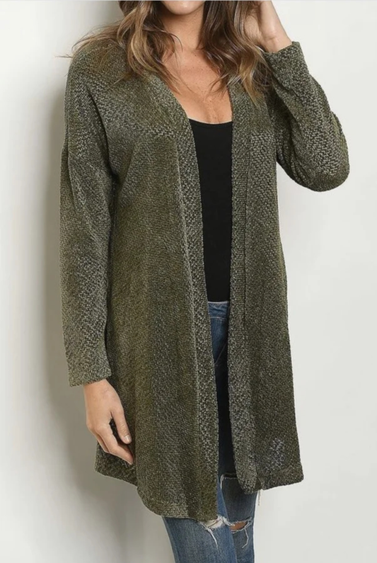 Green is your color cardigan