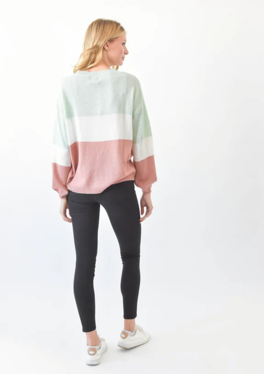 Sew in Love Blush and Sage Sweater