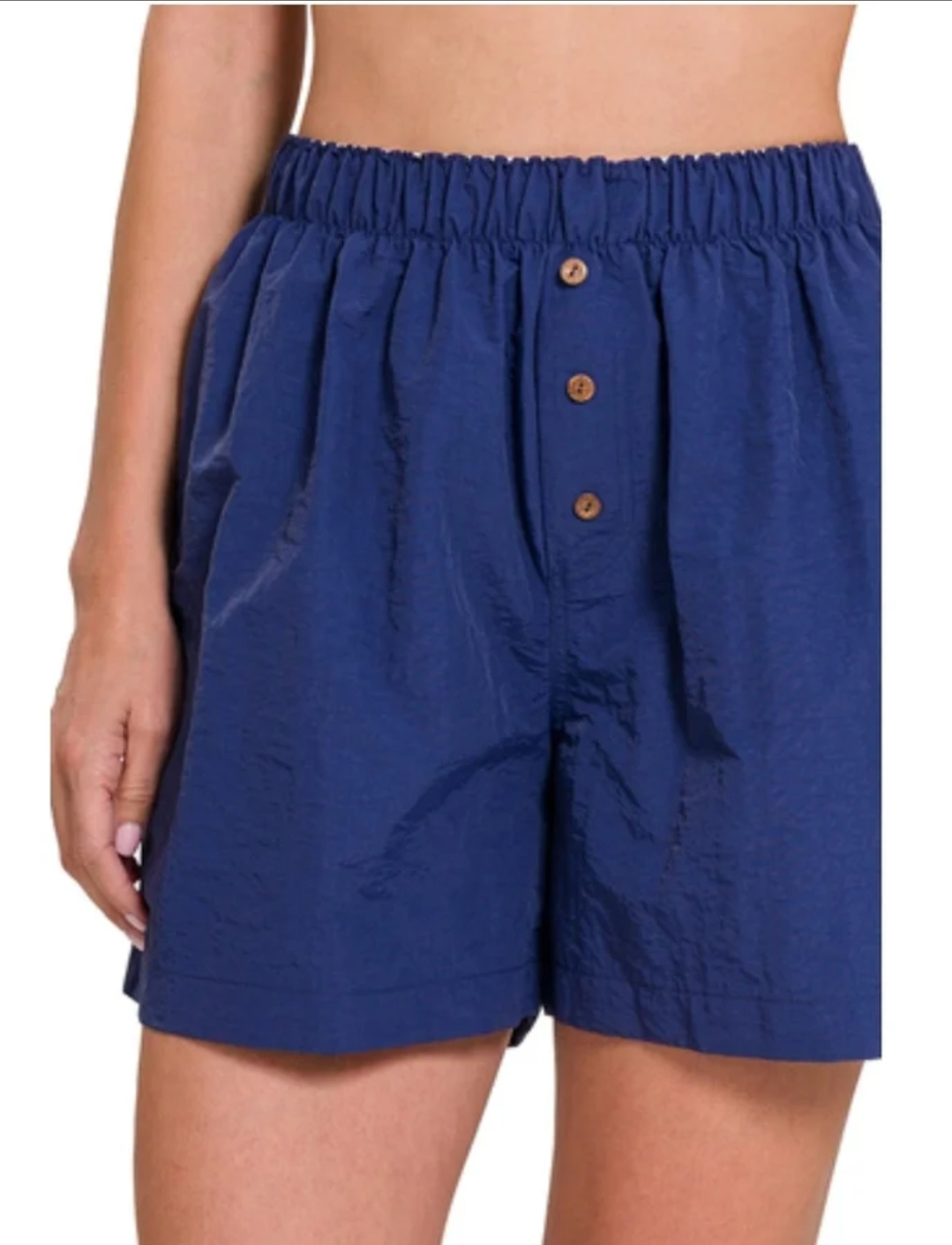 WINDBREAKER ELASTIC WAIST SHORTS