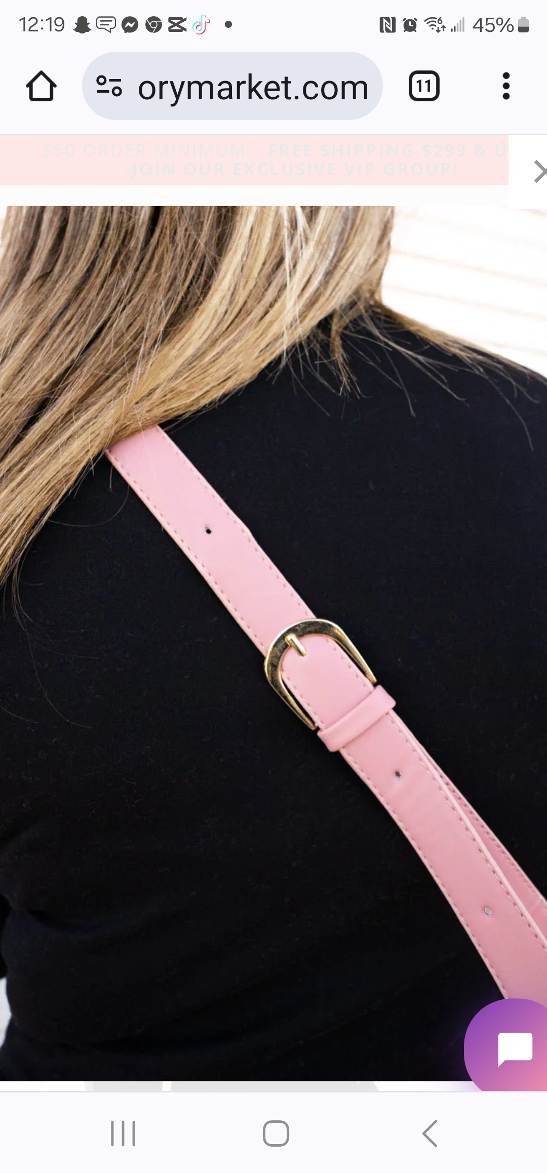 Pink Belt Bag