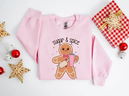 Sugar and Spice Ginger Bread Christmas Sweatshirt