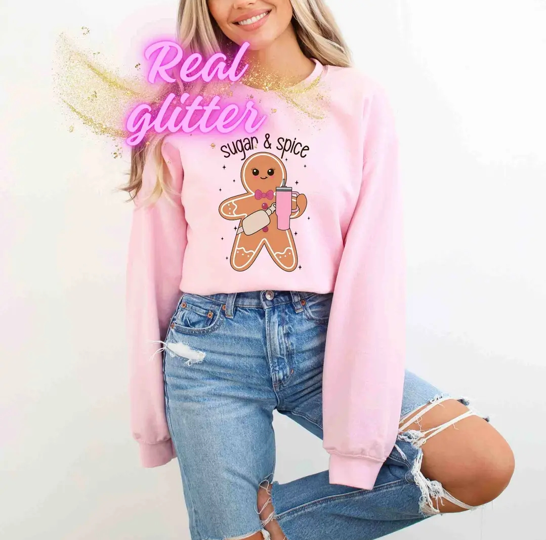 Sugar and Spice Ginger Bread Christmas Sweatshirt