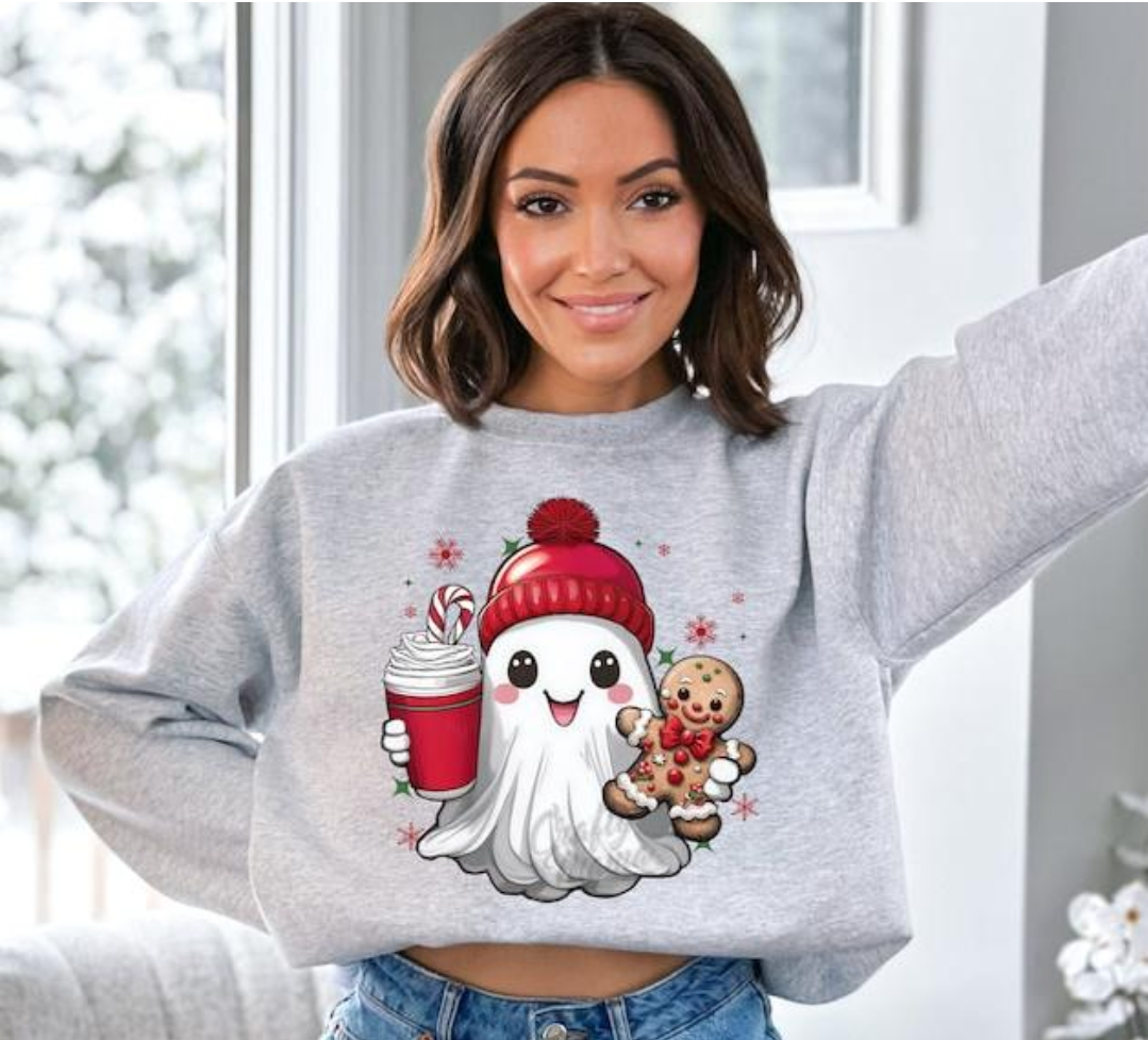 Jolly The Christmas Ghost Sweatshirt