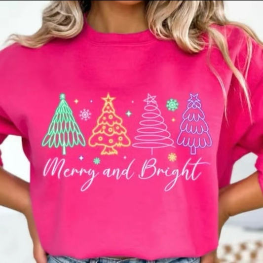 Merry and Bright Christmas Sweatshirt