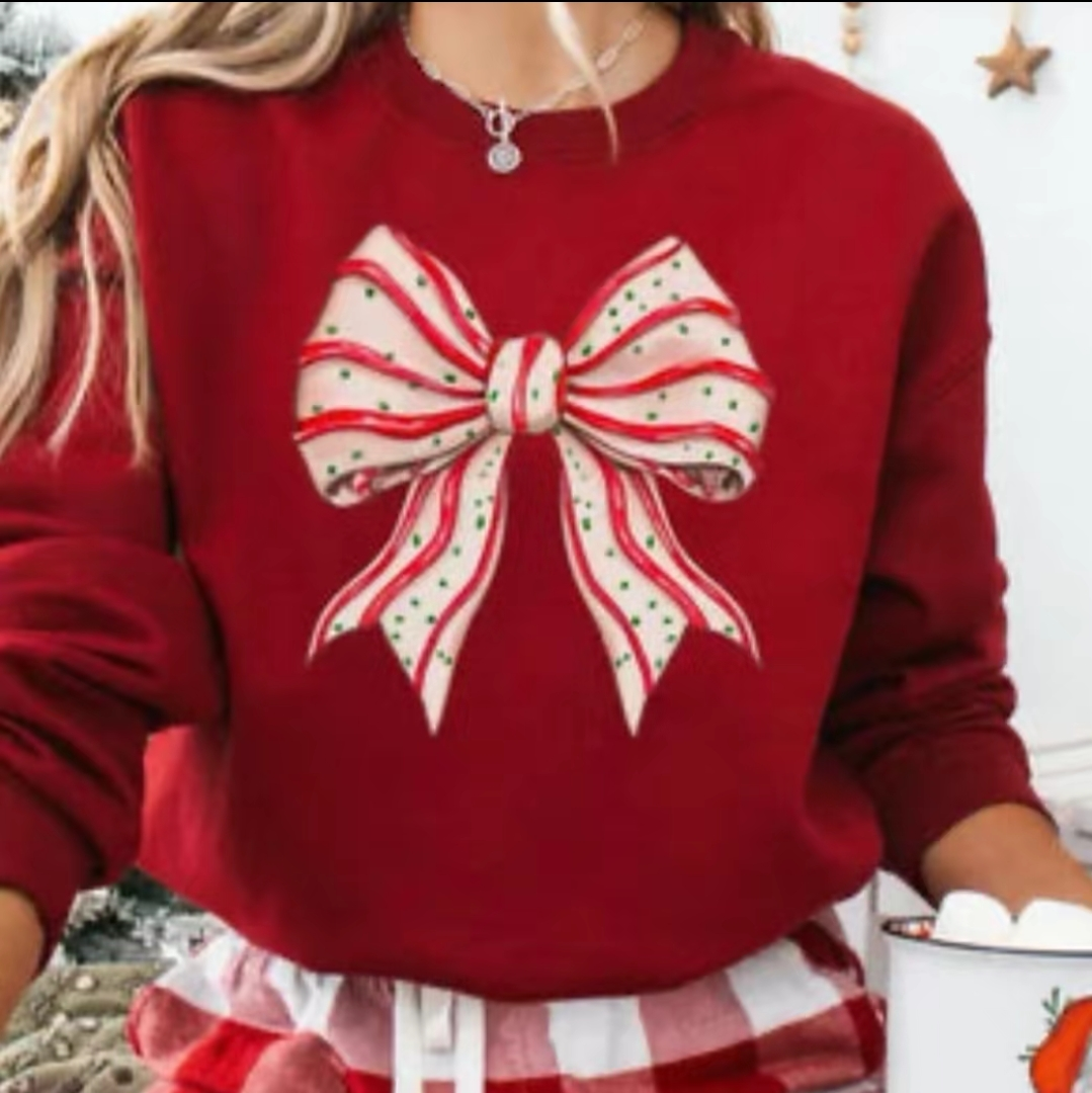 Christmas Cake Bow Christmas Shirt