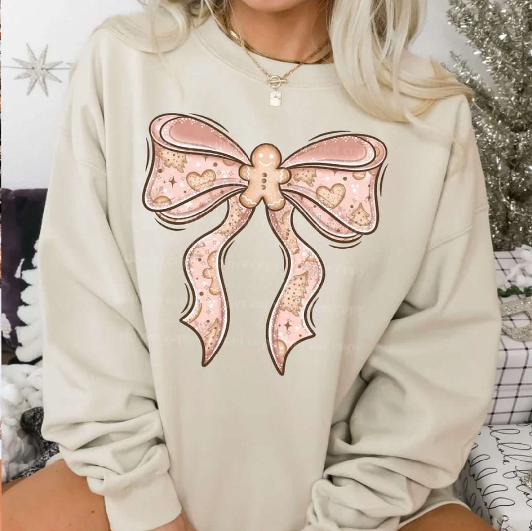 2 for $40.00 Mystery Christmas Glitter Print Sweatshirt