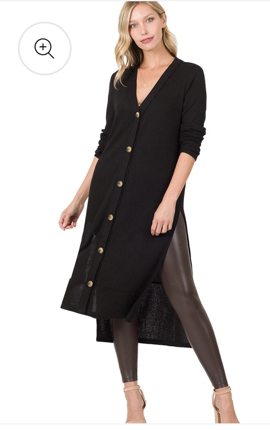 Black long Cardigan