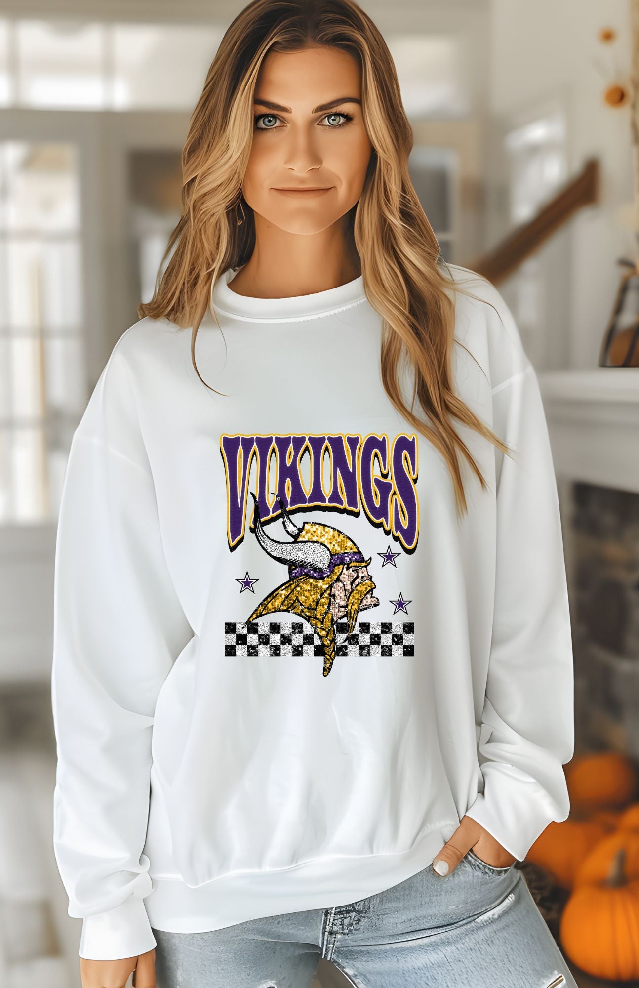 NFL Football Womens Glitter Sweatshirt & T-Shirts