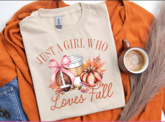 Just a Girl Who Loves Fall T-Shirt