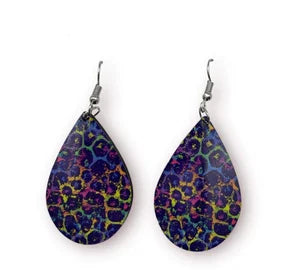 Leopard Print Sublimated Earrings