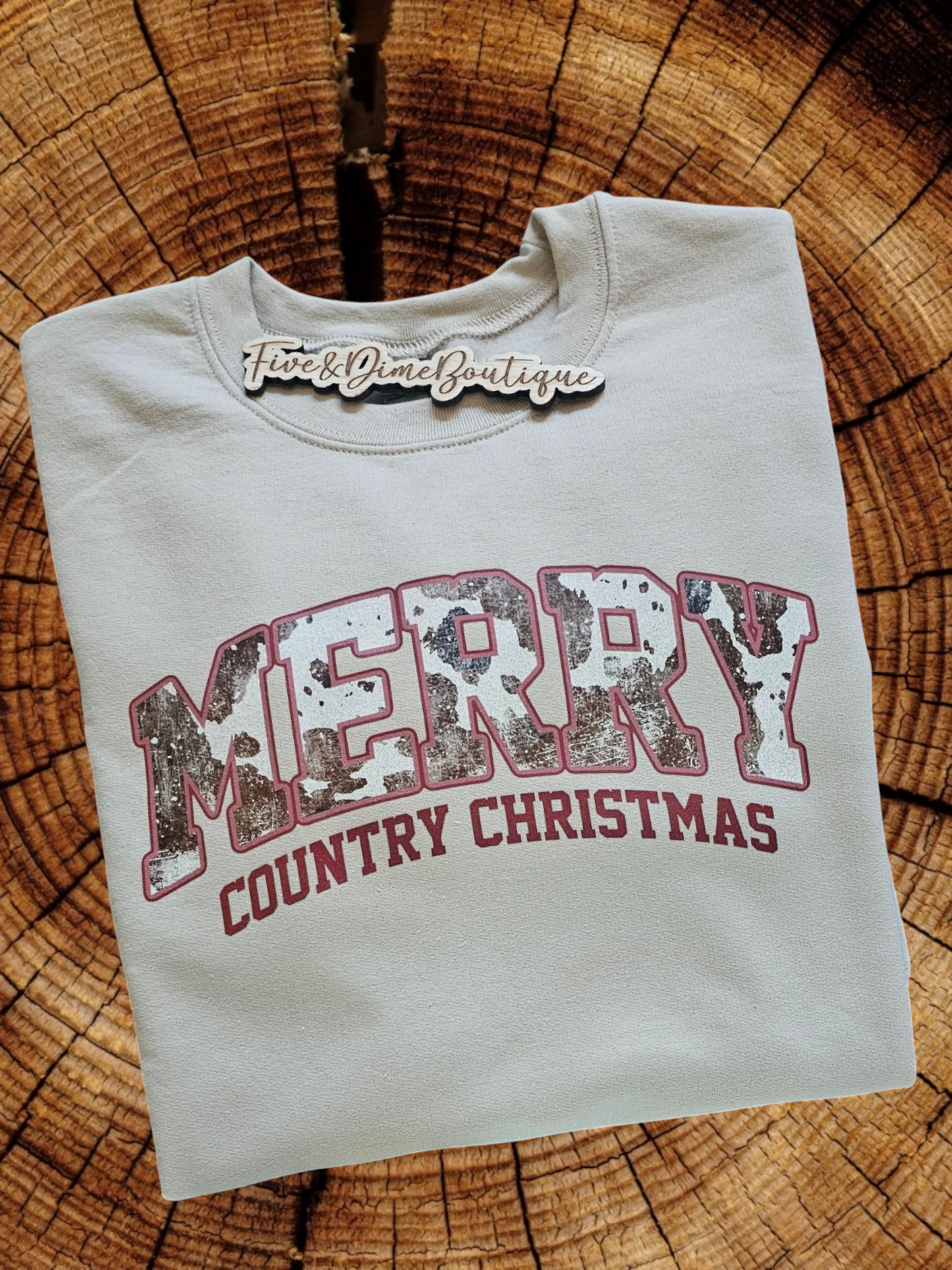 Merry Country Christmas Glitter Shirt