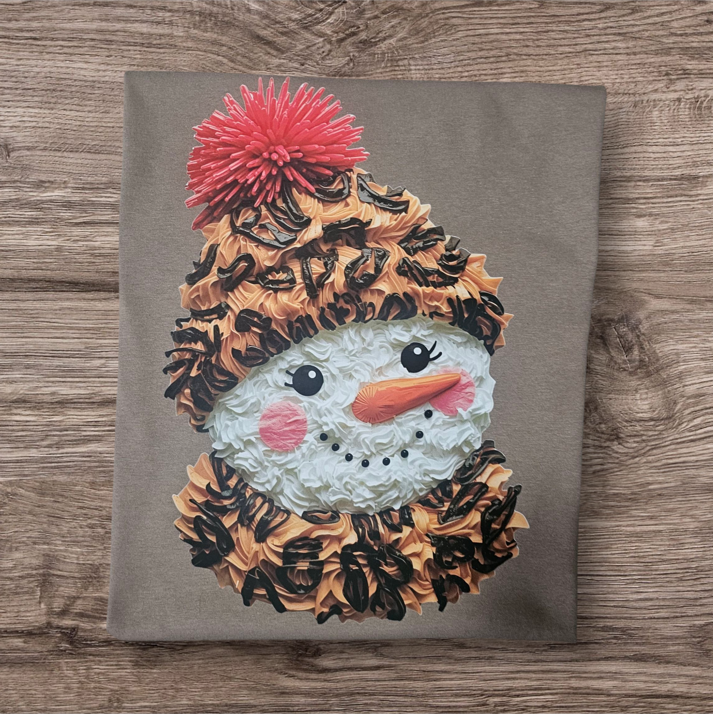 Leopard Snowman Gildan Tee