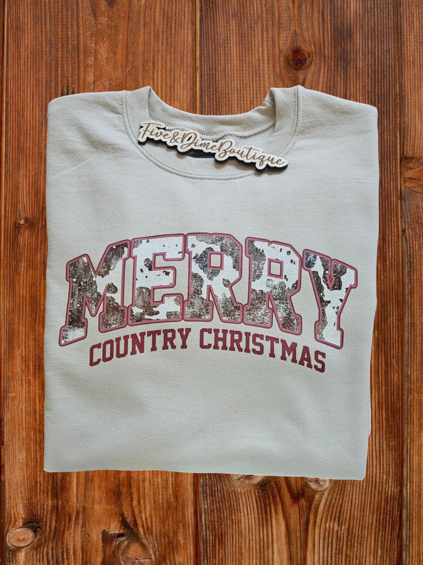 Merry Country Christmas Glitter Shirt