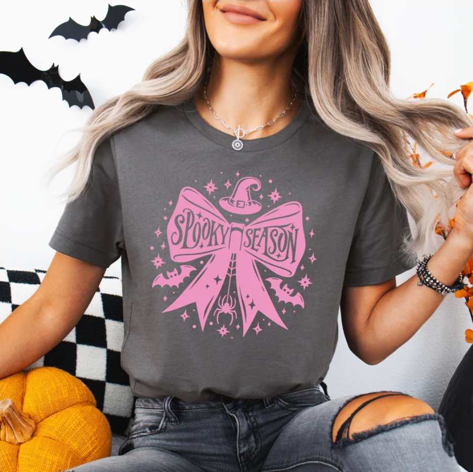 Spooky Season Bow Tee or Sweatshirt