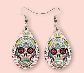 Sugar Skull Custom Earrings