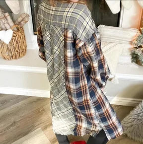 Flannel jacket with pockets